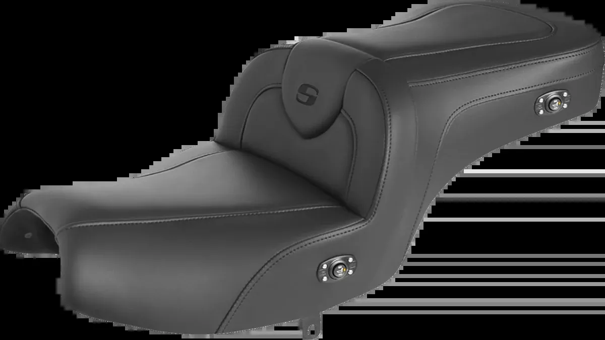 RoadSofa™ Seat - without Backrest - Black w/ Black Stitching - Heated - Challenger/Pursuit '20-'24