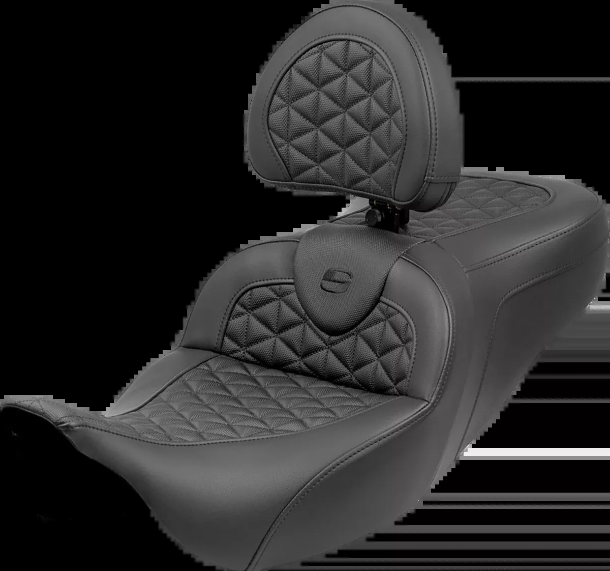 RoadSofa™ Tri Gripper Seat - Extended Reach - w/ Backrest - FLH/FLT '08-'25