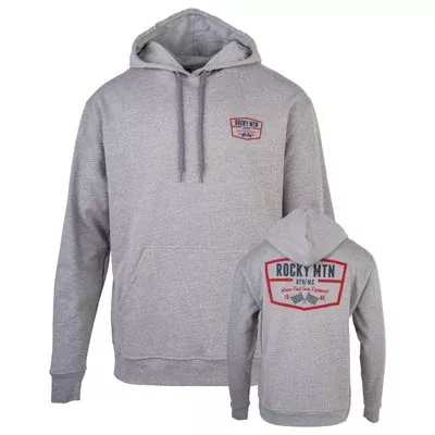 Rocky Mountain ATV/MC Equipped Hooded Sweatshirt Small Grey