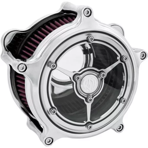 Roland Sands Clarity Air Cleaner for 1999-2017 Harley Twin Cam Cable Throttle - Chrome