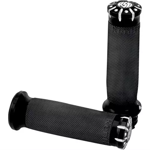 Roland Sands Design Chrono Grips – Contrast Cut , Color: Black