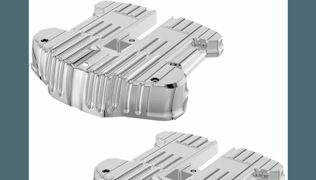 Rough Craft Grooved Rocker Box Covers for M-Eight Engines (Chrome or Black)