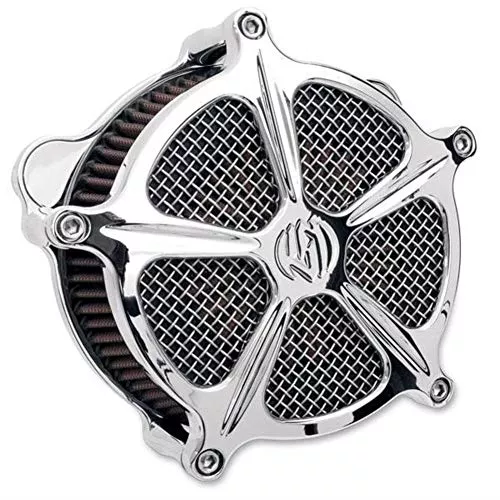 RSD Venturi Air Cleaner Speed-5 Chrome for Harley CV/DELPHI