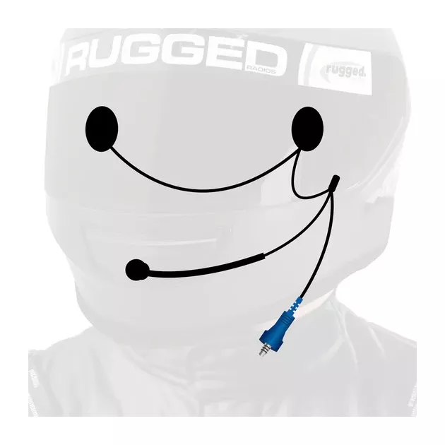 Rugged Radios Rugged Wired Helmet Kit with Alpha Audio Speakers and Mic