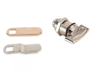RV Designer L529 Non-Locking Compartment Lock, Thumb Turn, Silver, 1-1/2 Inch