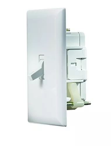 RV Designer S821 Self Contained Wall Switch with Cover Plate, White