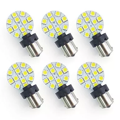 RV Lighting WBU-CW12M6 Eco-LED Cold White Bulb w/ Connectors, Pack of 6
