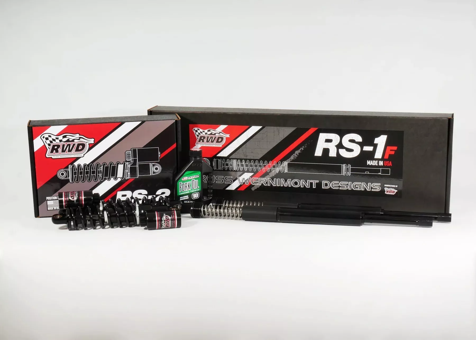 RWD FULL SUSPENSION PACKAGE RS2/RS1-F HARLEY DAVIDSON BAGGERS 14-25