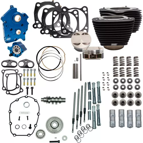 S&S 128" Power Package Big Bore Kit Oil-Cooled for 114"/117" Harley M8