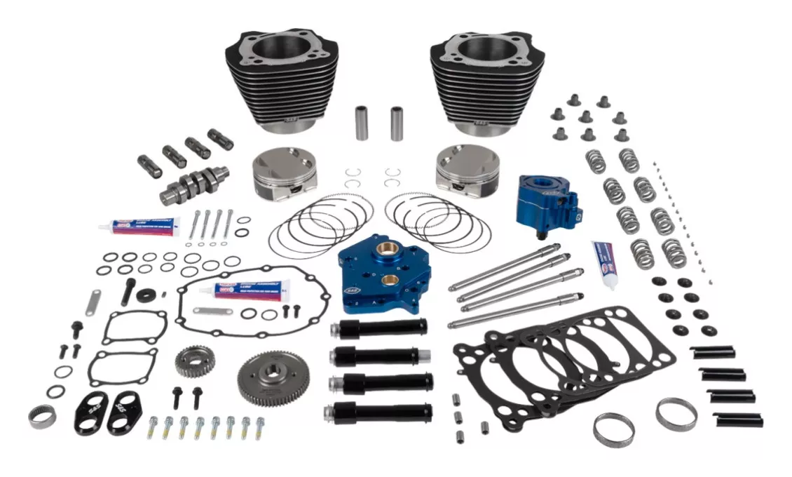 S&S Cycle 129″ Power Pack With 496 Cam For Harley Oil Cooled Milwaukee-Eight 2017-2026