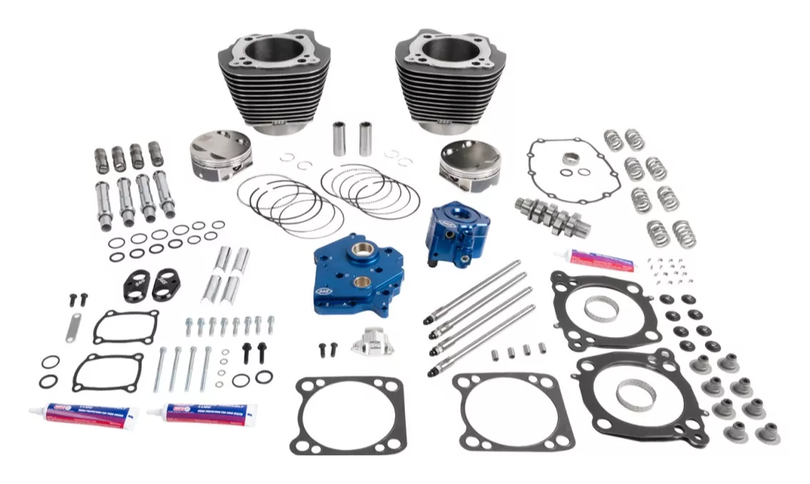 S&S Cycle 132″ Power Pack With 496 Cam For Harley Oil Cooled Milwaukee-Eight 2017-2026