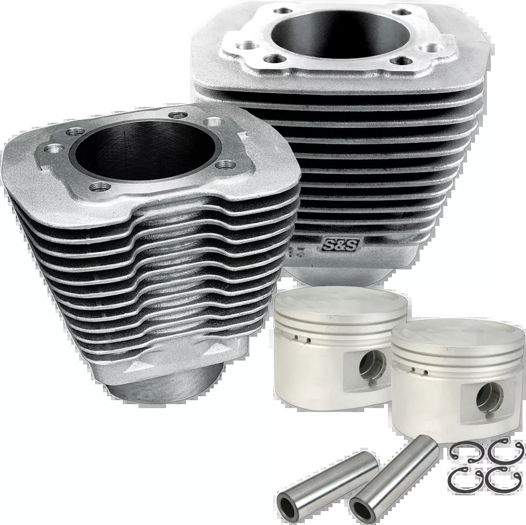 S&S Cycle 80″ Evolution Big Twin Cylinder & Piston Kit – Natural Finish (Part 910-0179)