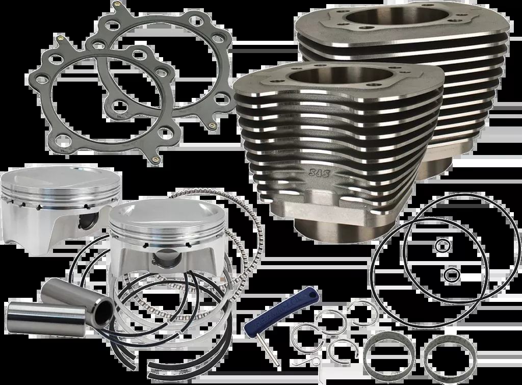 S&S Cycle 910-0481 Big Bore Cylinder Kit for Harley Dyna and Softail Models