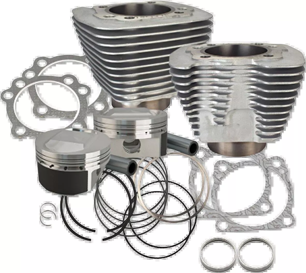 S&S Cycle 910-0690 1250 cc Conversion Cylinder Kit for Harley Sportster – Silver
