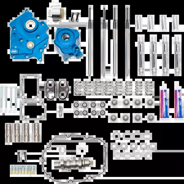 S&S CYCLE Cam Chest Kit with Plate - Chain Drive - Water Cooled - 540 Cam - Chrome Pushrods - M8 - 310-1116A