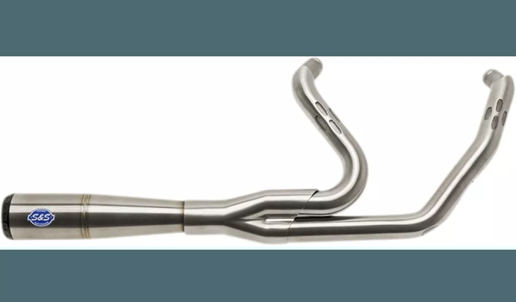 S&S Cycle Diamondback 2-1 Exhaust System for '17-Up Harley Davidson Touring Models - Stainless Steel