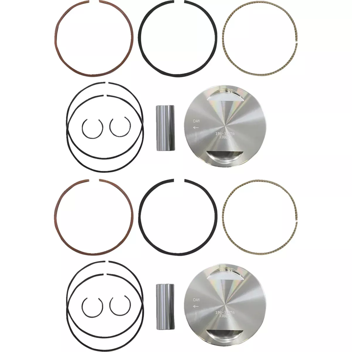 S&S Cycle Piston Kit - 106-3690 For Harley Motorcycles 1999-2016