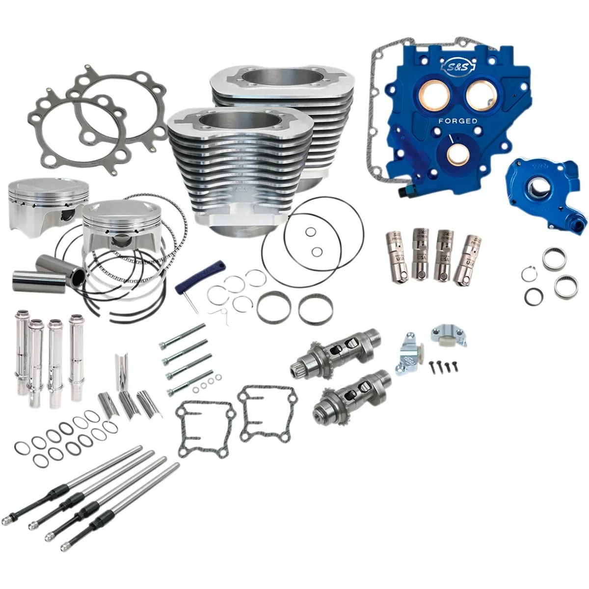 S&S Cycle Power Package Performance Kit - 330-0666 For Harley Motorcycles 2007-2017
