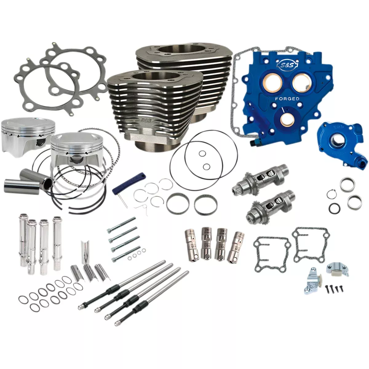 S&S Cycle Power Package Performance Kit - 330-0668 For Harley Motorcycles 2007-2017