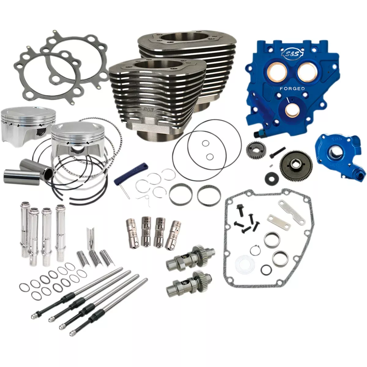 S&S Cycle Power Package Performance Kit - 330-0669 For Harley Motorcycles 2007-2017