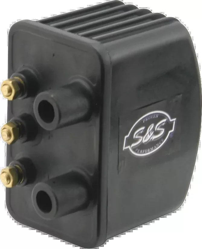 S&S CYCLE Single-Fire Ignition Coil – Black for Harley Davidson 55-1571