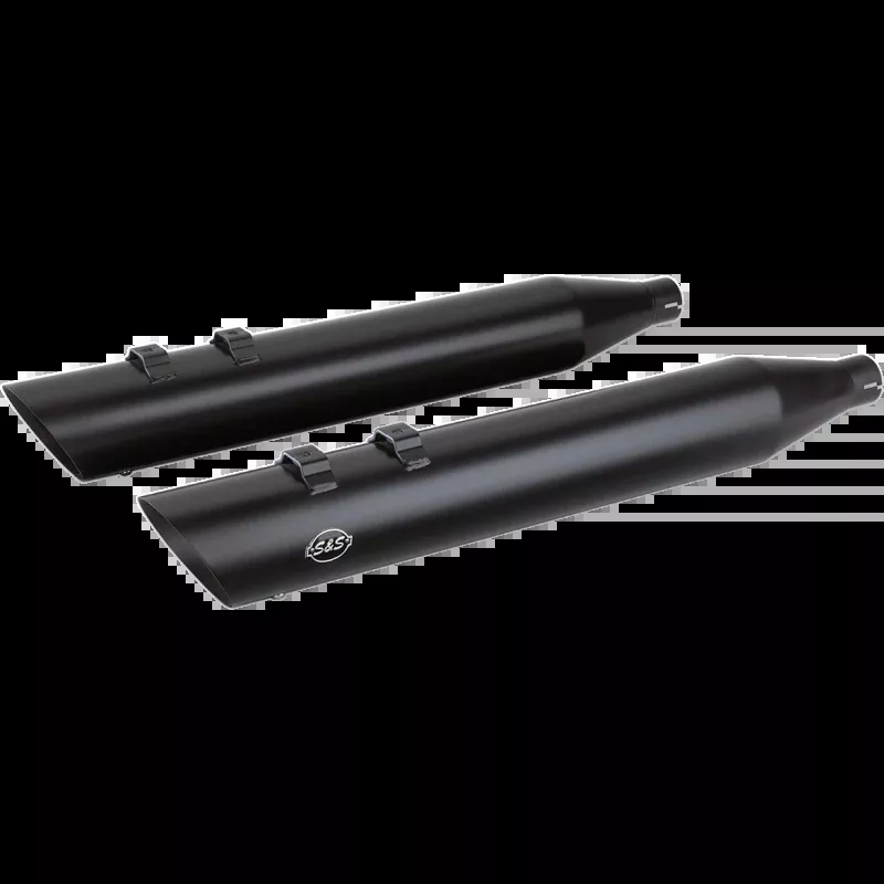 S&S CYCLE SLASH CUT 4" MUFFLERS HARLEY DAVIDSON BAGGERS 97-25