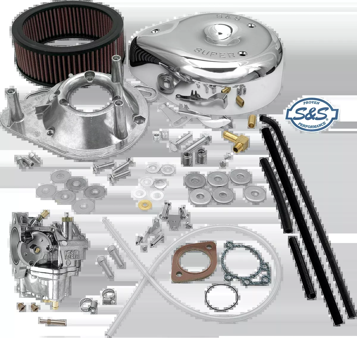 S&S CYCLE Super E Carburetor Kit for Evolution Big Twin 11-0440