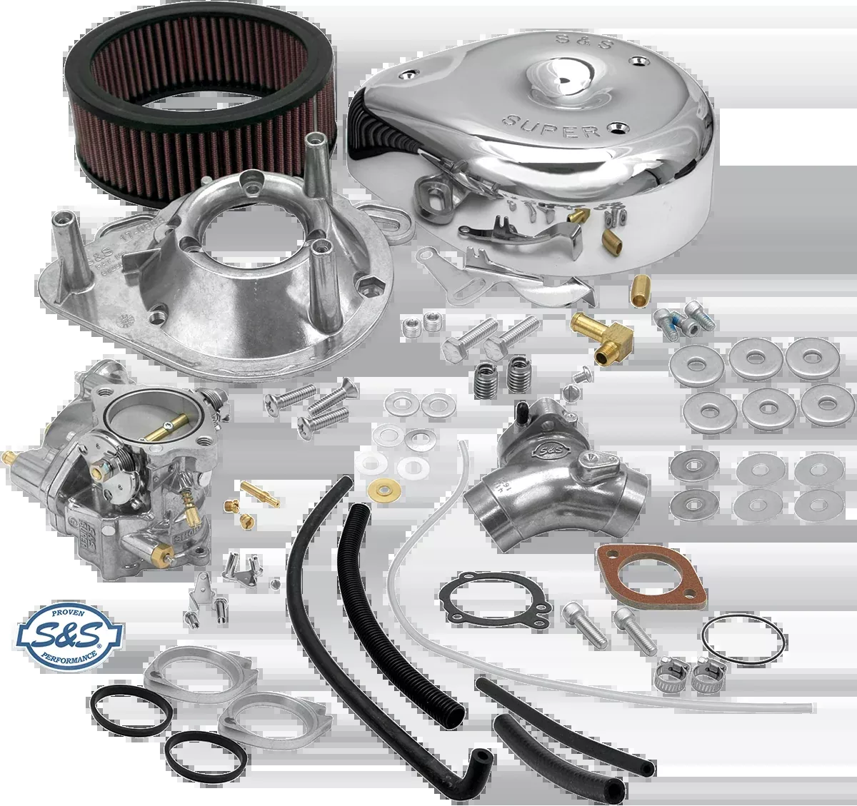 S&S Cycle Super G Carburetor Kit for Evolution Big Twin 11-0427