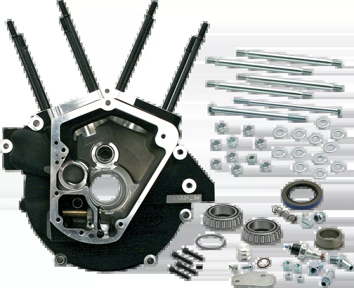 S&S CYCLE Super Stock 3.5-Inch Engine Case for Evolution Big Twin – Part No. 31-0055