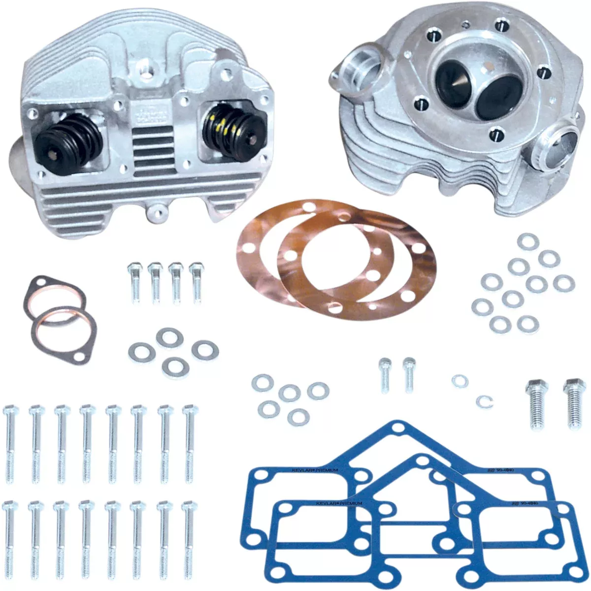 S&S Cycle Super Stock Cylinder Head Kit - 90-1496 For Harley Electra Glide / Touring / Super / Low 1966-1978