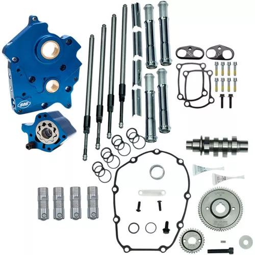 S&S Gear Drive Camchest Kit for Harley M8 Oil-Cooled - Chrome