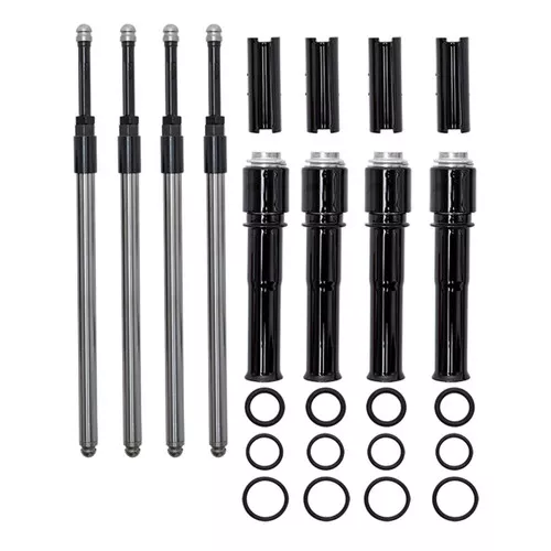 S&S Quickee Pushrod Kit with Covers for 1999-2017 Harley Twin Cam - Gloss Black