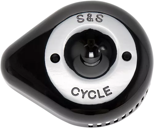 S&S Stealth Air Cleaner Cover - Gloss Black Slasher Teardrop