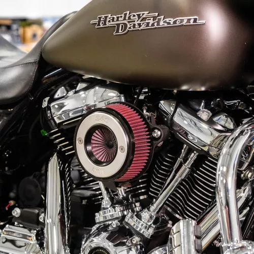 S&S Stealth Air Stinger Air Cleaner Kit for 2017-2024 Harley M8 - S&S Ring Cover
