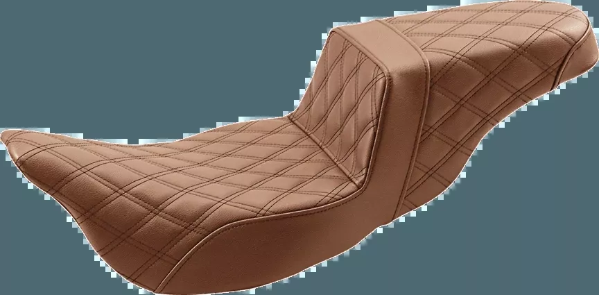 Saddlemen 2 inch Extended Reach Step Up LS Seat for '08-Up Harley Davidson Touring - Brown (Not for '24-Up FLHX/FLTR Models)