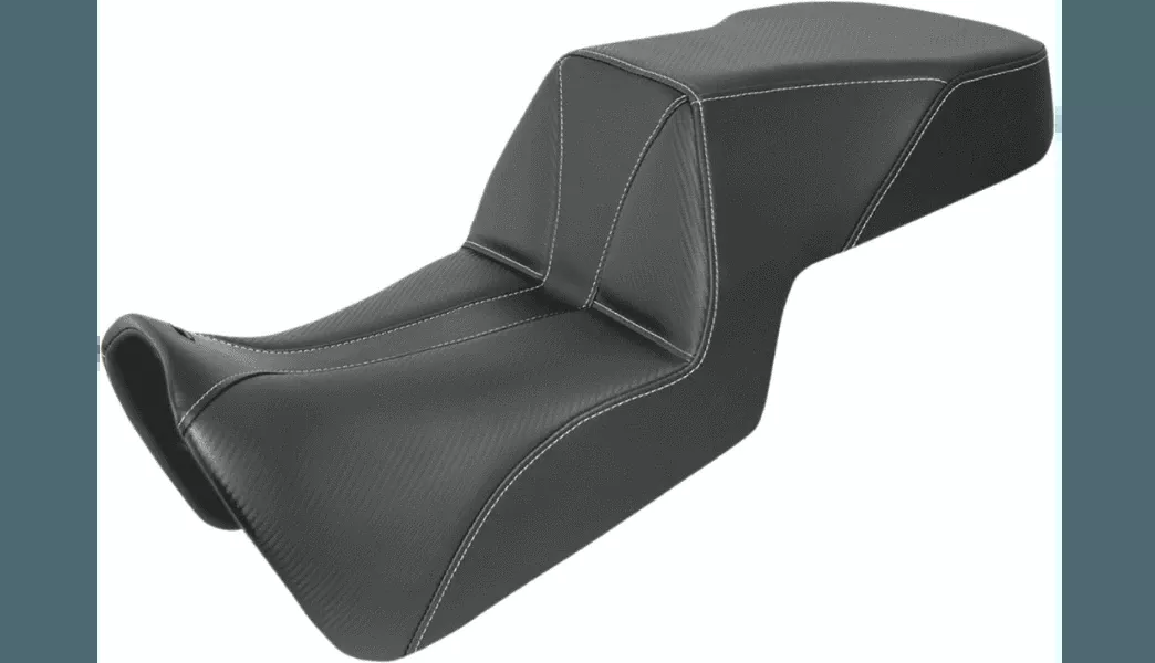Saddlemen '21-Up Harley Davidson Pan America Adventure Tour Seat with Gelcore - Carbon Fiber/Whisper Black - Low