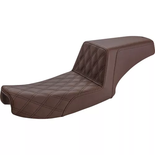 Saddlemen Brown Step Up Front LS Seat for 1991-1995 Harley Dyna - Open Box
