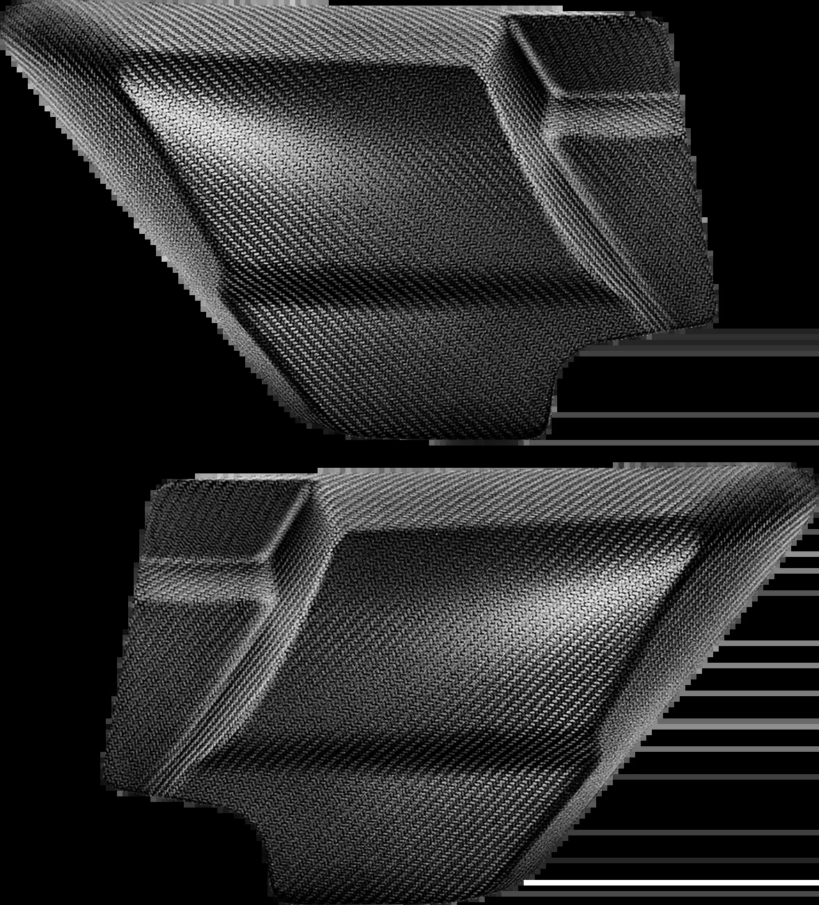 SADDLEMEN Carbon Fiber Side Cover CF-809-07-006M – Matte Finish for Motorcycle Enhancement