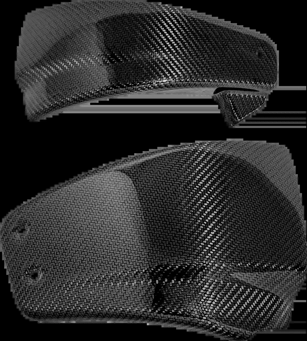 SADDLEMEN Carbon Fiber Side Cover CF-818-001 for Motorcycle - Gloss Finish