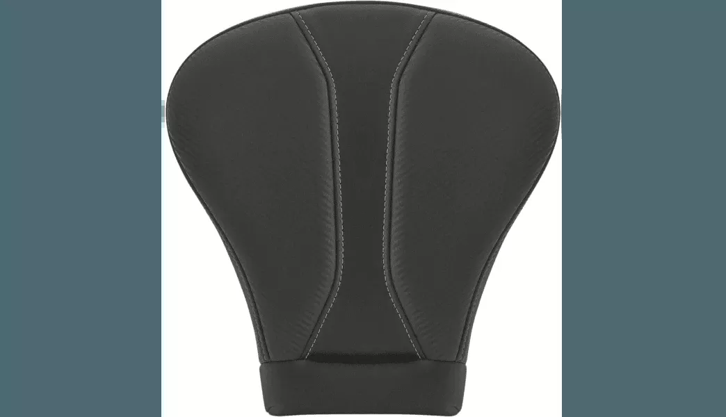 Saddlemen Dominator Pillion Pad Extended Reach for '08-Up Harley Davidson Touring - Black w/ Gray Stitching (Not for '24-Up FLHX/FLTR Models)