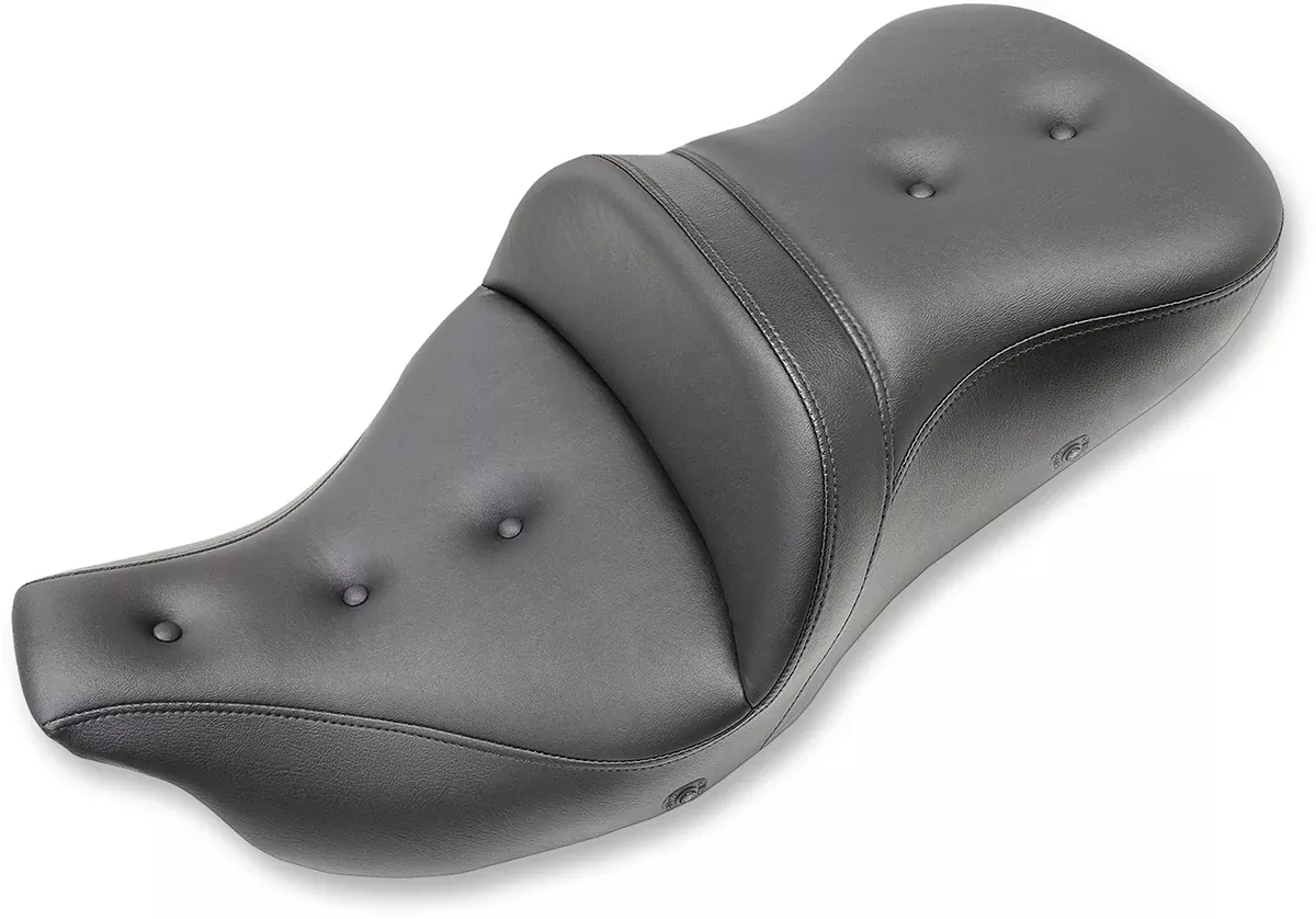 SADDLEMEN Extended Reach Roadsofa™ Seat – Pillow Top, Heated, No Backrest for FL ’08-’24 (Part 808-07B-183HCT)