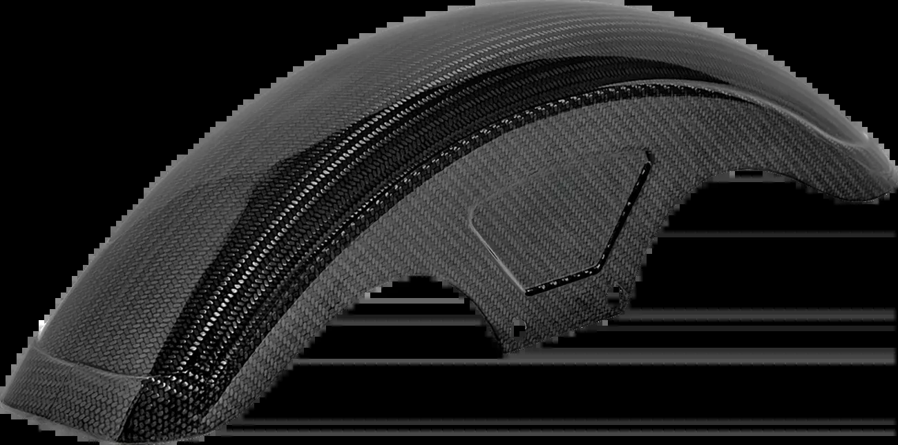 Saddlemen Front Fender - Carbon Fiber/Gloss - Dyna/Sportster - CF-8-0003