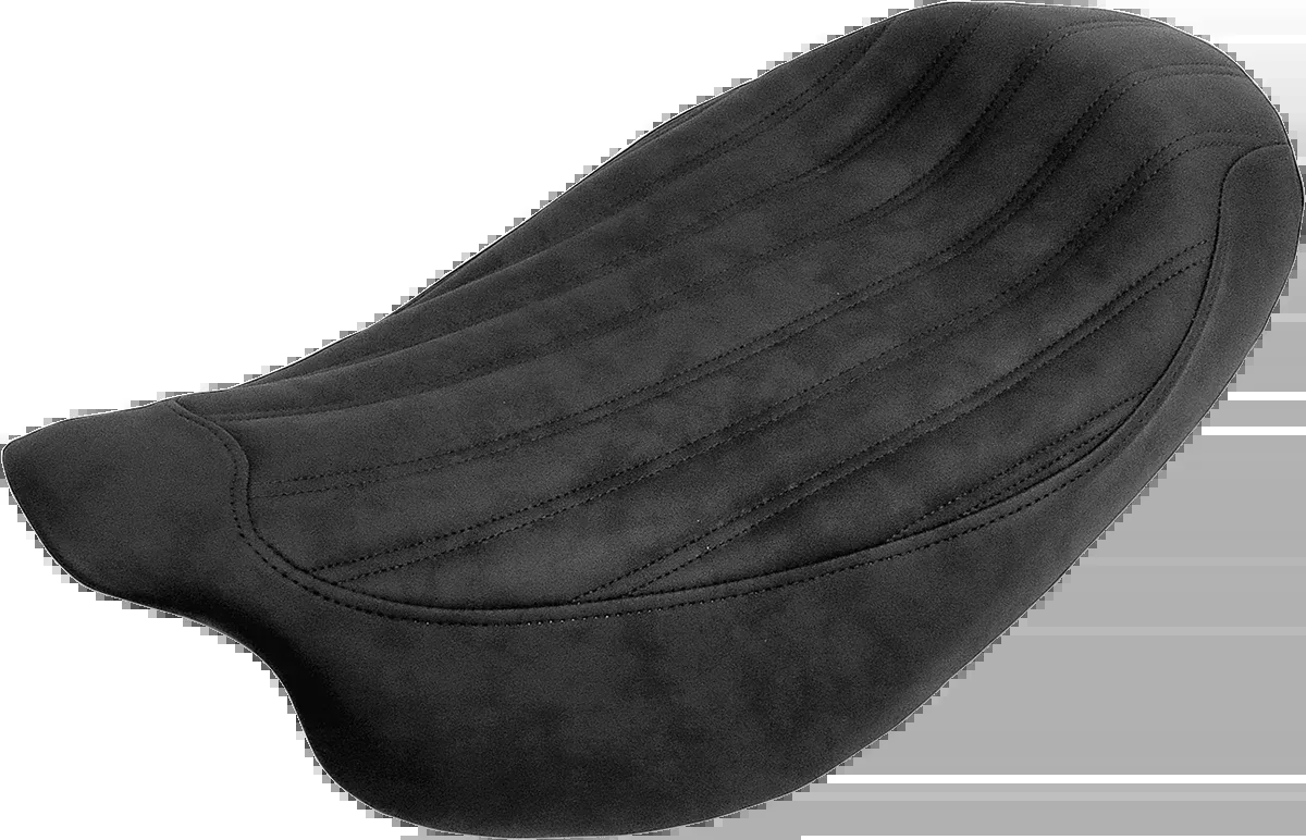 SADDLEMEN Knuckle Solo Seat with Ribbed Design for Harley FL 2008-2024 - Part 808-07B-0023