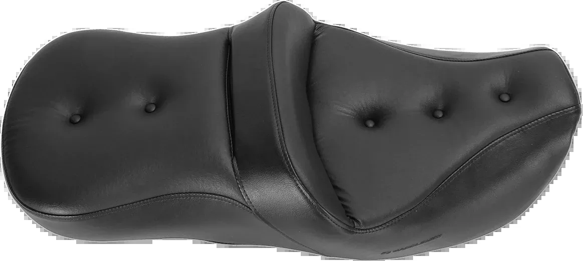 SADDLEMEN Pillow Top Roadsofa™ Heated Motorcycle Seat – Black, Part 897-06-181HCT