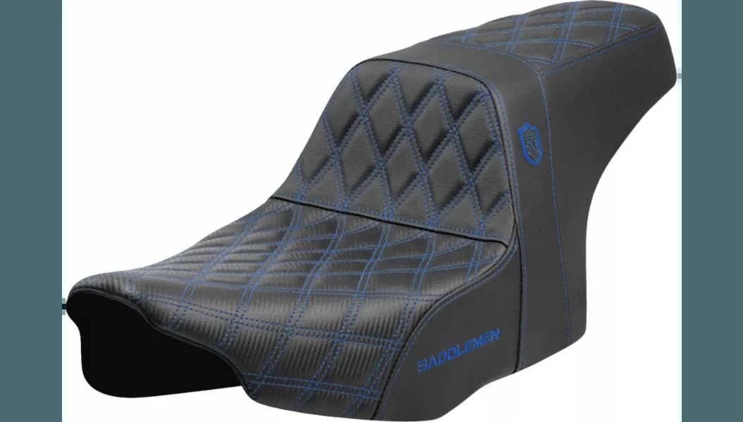 Saddlemen Pro Series SDC Performance Grip Seat without Driver Backrest for '24-Up Harley Davidson Steet Glide and Road Glide and '23-24 CVO FLHXSE, CVO FLTRSE (Select Stitching Color)