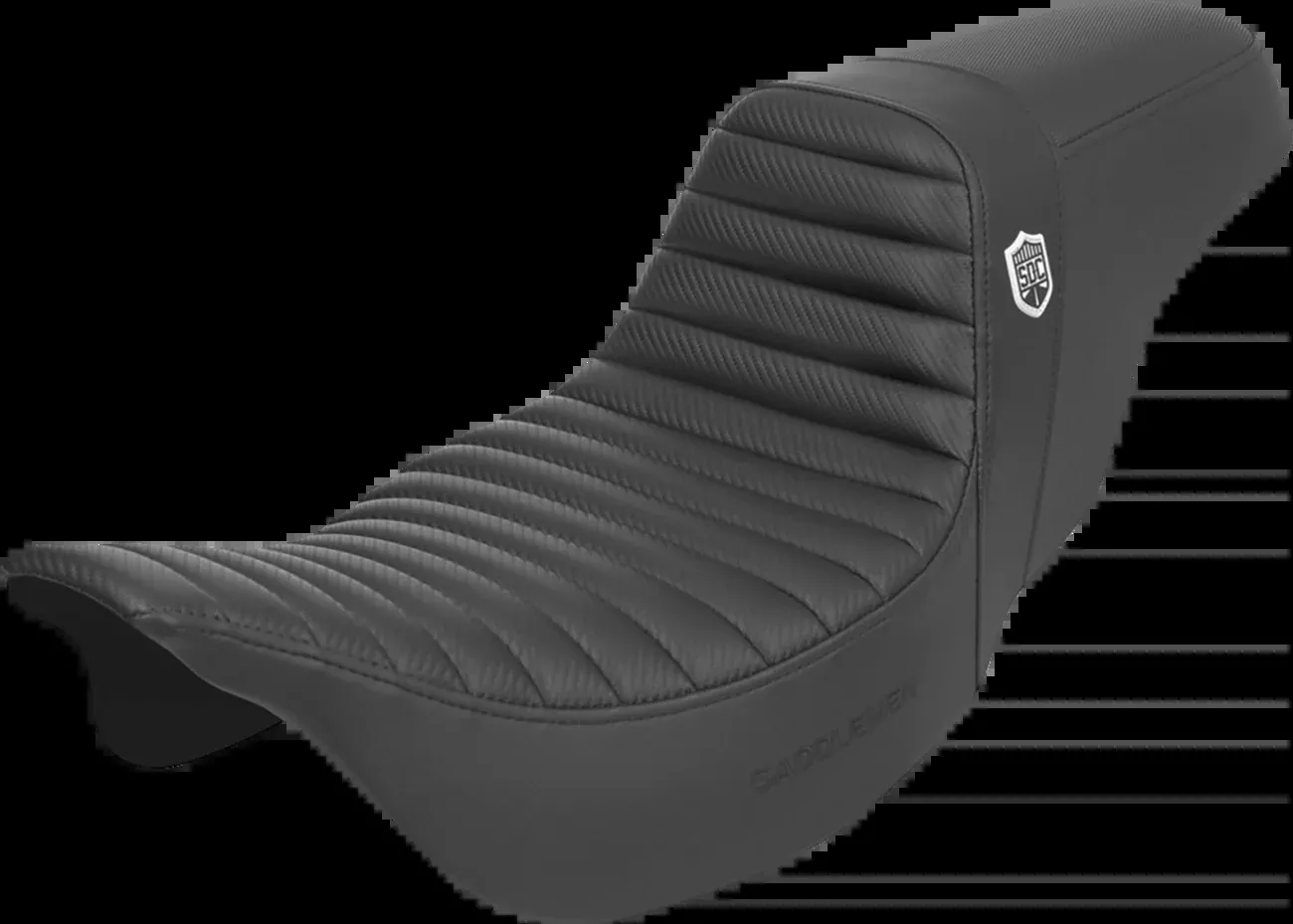 SADDLEMEN Pro Series SDC Performance Seat for FL 2008-2023 with Carbon Fiber and Gripper Features