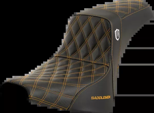 Saddlemen Pro Series SDC Performance Seat - w/o Backrest - Gold Stitch - FXBB/FXST '18-'23 - SC81830GOL
