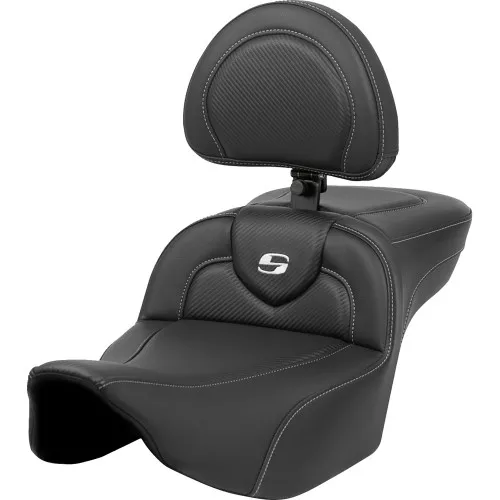 Saddlemen Road Sofa CF Extended Reach Seat with Backrest for 2024-2026 Harley Touring*