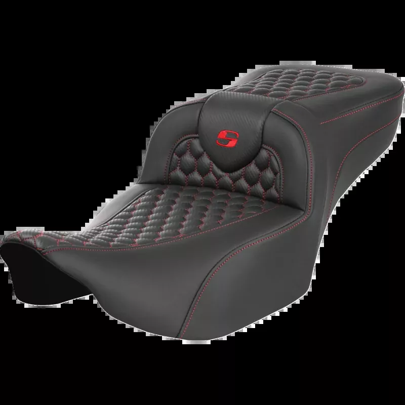 SADDLEMEN ROAD SOFA RED H/C EXTENDED 24-25 HARLEY DAVIDSON BAGGERS