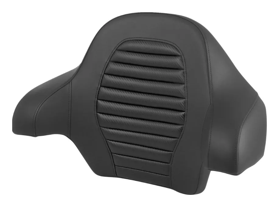 Saddlemen RoadSofa CF / TTR Carbon Fiber / Tuck-n Roll Tour Pack Backrest Pad For Harley Touring 2014-2025